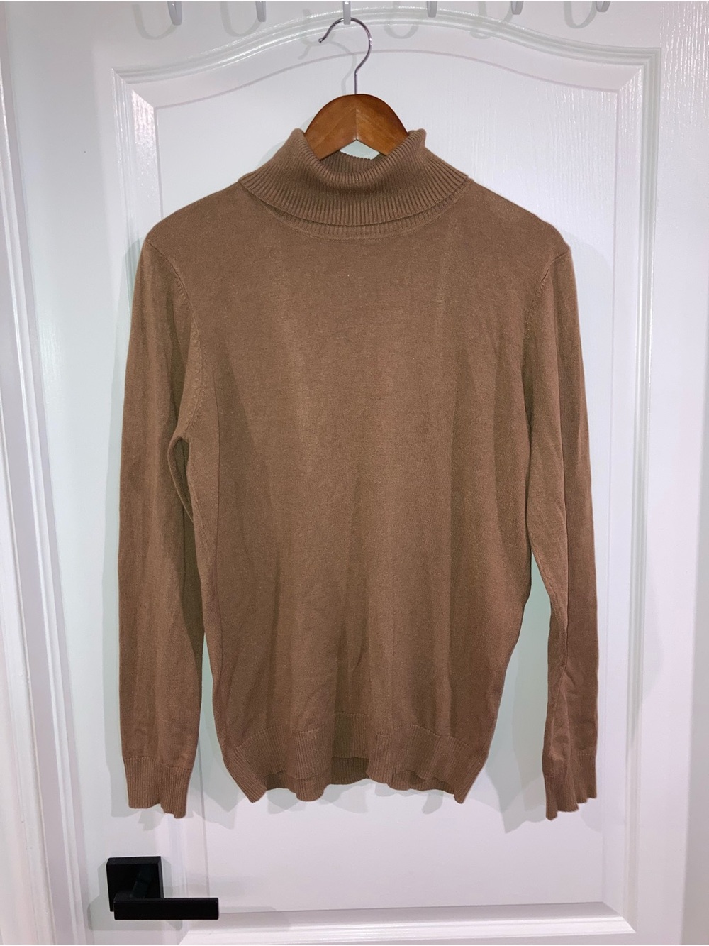 Andrew Marc Tan Turtleneck Sweater - size L
